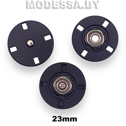 27810.76 Кнопка металлическая d23мм Ц:Матовый чёрный