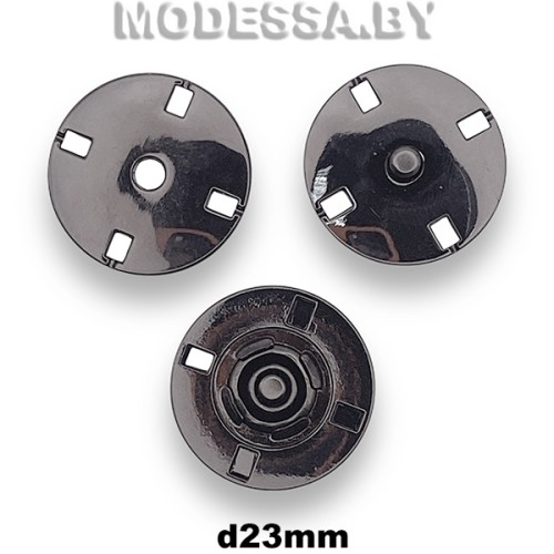 27810.76 Кнопка металлическая d23мм Ц:Чёрный никель