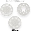 27888.25 Кнопка d25мм Ц:Прозрачный