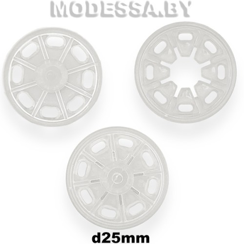 27888.25 Кнопка d25мм Ц:Прозрачный