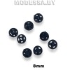 Кнопка пластмассовая d8мм Ц:Чёрный