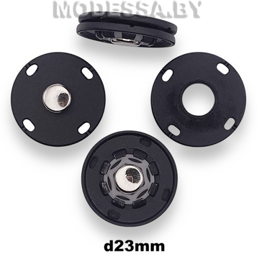 28314.45 Кнопка металлическая d23мм Ц:Матовый чёрный