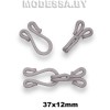 #3.5 Крючок обтяжной 37х12мм Ц:Серый