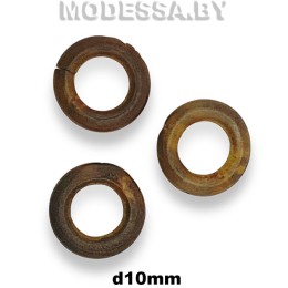 001 Кольцо деревянное внутр. d10мм Ц:Коричневый