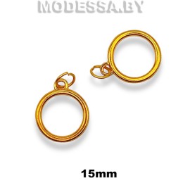01720 Кольцо металлическое внутр. d15мм Ц:Золото