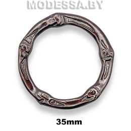 2095 Кольцо металлическое внутр. d35мм Ц:Чёрный никель