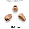 011 Наконечник металлический 13х11мм Ц:Золото
