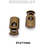 А056 Фиксатор пластмассовый 21х11мм Ц:Антик 