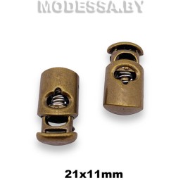 А056 Фиксатор пластмассовый 21х11мм Ц:Антик 