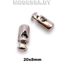 А062 Фиксатор пластмассовый 20х8мм Ц:Никель 