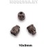 100 СКВ Наконечник металлический 10х9мм Ц:Чёрный никель