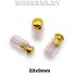KL-112 Фиксатор пластмассовый 20х9мм Ц:Золото/Прозрачный