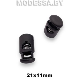 27957.D1 Фиксатор пластмассовый 21х11мм Ц:Чёрный