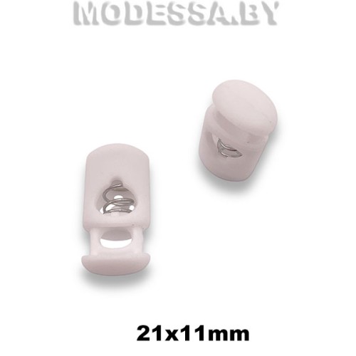 27957.D1 Фиксатор пластмассовый 21х11мм Ц:Белый
