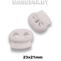 27957.D3 Фиксатор пластмассовый 23х21мм Ц:Белый 