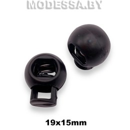 27957.D5 Фиксатор пластмассовый 19х15мм Ц:Чёрный