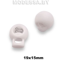 27957.D5 Фиксатор пластмассовый 19х15мм Ц:Белый