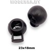 27957.D6 Фиксатор пластмассовый 23х18мм Ц:Чёрный 