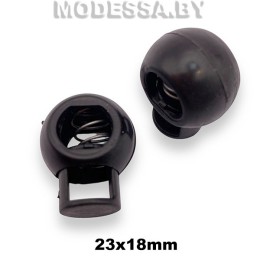 27957.D6 Фиксатор пластмассовый 23х18мм Ц:Чёрный 