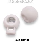 27957.D6 Фиксатор пластмассовый 23х18мм Ц:Белый