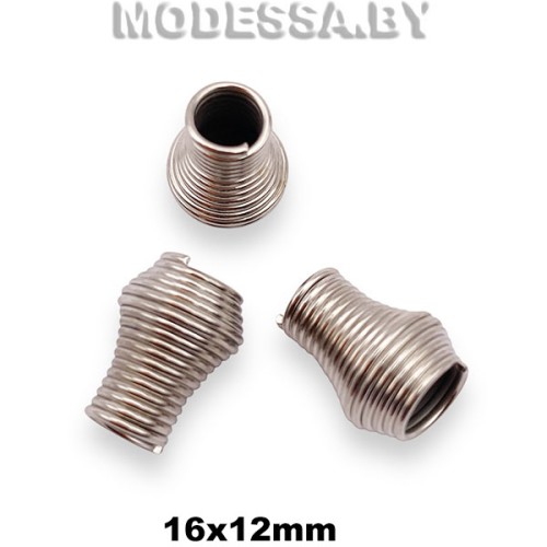 3882 Наконечник металлический 16х12мм Ц:Никель