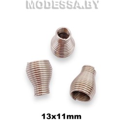 3882 Наконечник металлический 13х11мм Ц:Никель