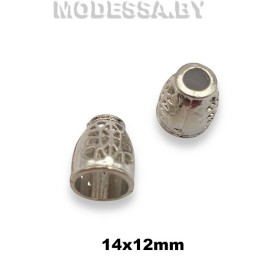 JFN 65 Наконечник пластмассовый 14х12мм Ц:Никель 