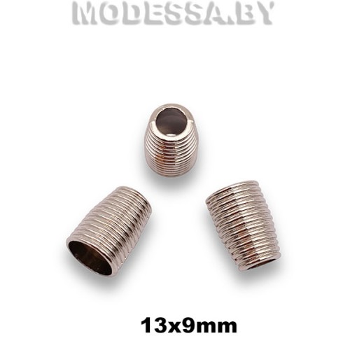 816R Наконечник металлический 13х9мм Ц:Никель 