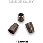 816R Наконечник металлический 13х9мм Ц:Чёрный никель