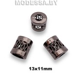 830R Наконечник металлический 13х11мм Ц:Чёрный никель
