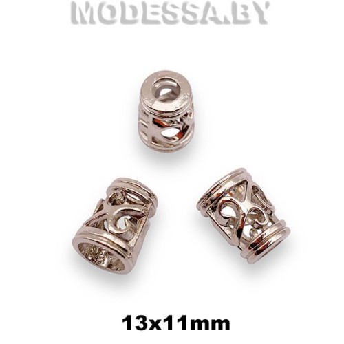 831R Наконечник металлический 13х11мм Ц:Никель 