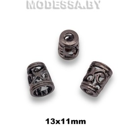831R Наконечник металлический 13х11мм Ц:Чёрный никель