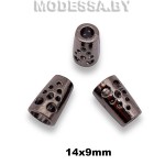 833R Наконечник металлический 14х9мм Ц:Чёрный никель
