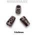 833R Наконечник металлический 14х9мм Ц:Чёрный никель