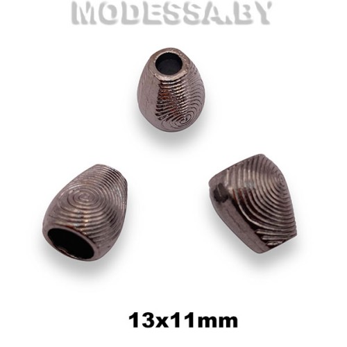 834R Наконечник металлический 13х11мм Ц:Чёрный никель