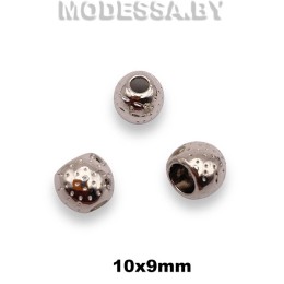 835R Наконечник металлический 10х9мм Ц:Никель 