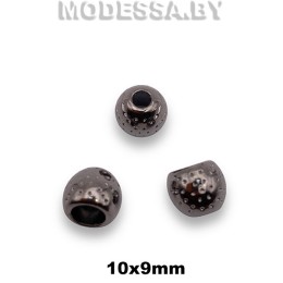 835R Наконечник металлический 10х9мм Ц:Чёрный никель