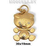 04353 Украшение металлическое 30х19мм Ц:Золото