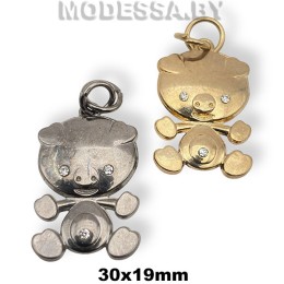 04353 Украшение металлическое 30х19мм