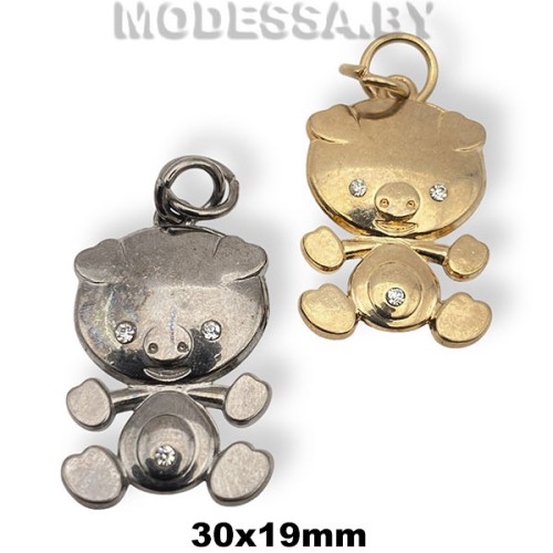 04353 Украшение металлическое 30х19мм