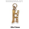 04533 Украшение металлическое 29х13мм Ц:Золото 