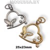 04825 Украшение металлическое 25х23мм