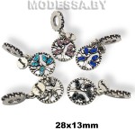 33.075 Украшение металлическое 28х13мм