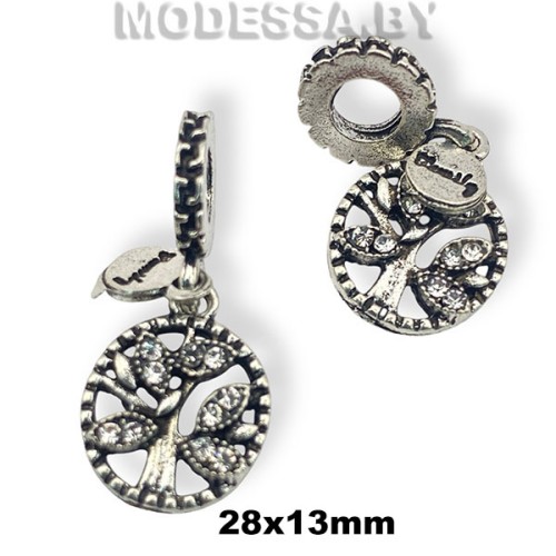 33.075 Украшение металлическое 28х13мм Ц:Никель