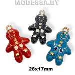 4019 Украшение металлическое 28х17мм