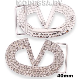 1189 JRD Пряжка металлическая 40мм Ц:Никель