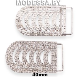 1190 JRD Пряжка металлическая 40мм Ц:Никель