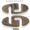 2141 Пряжка металлическая 35мм Ц:Антик 
