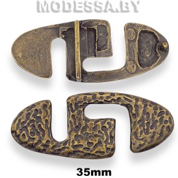 2141 Пряжка металлическая 35мм Ц:Антик 