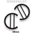 4483 R Пряжка металлическая 28мм Ц:Матовый чёрный